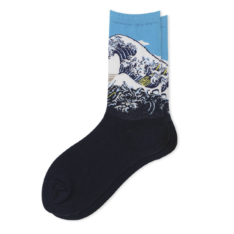 Starry Sky Cotton Sock Mid-calf