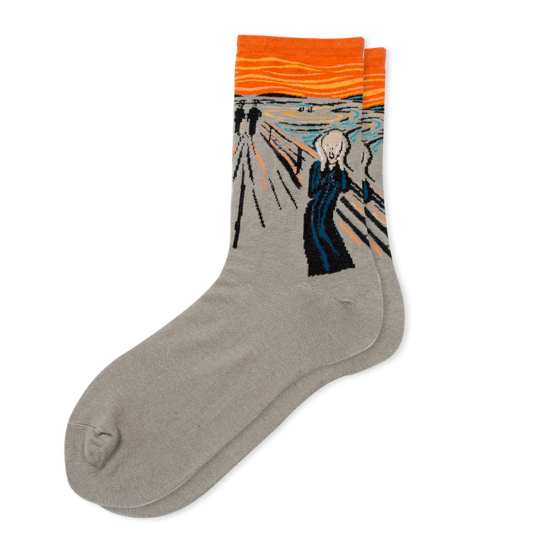 Starry Sky Cotton Sock Mid-calf