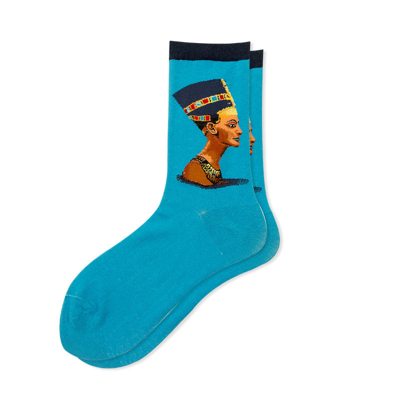 Starry Sky Cotton Sock Mid-calf