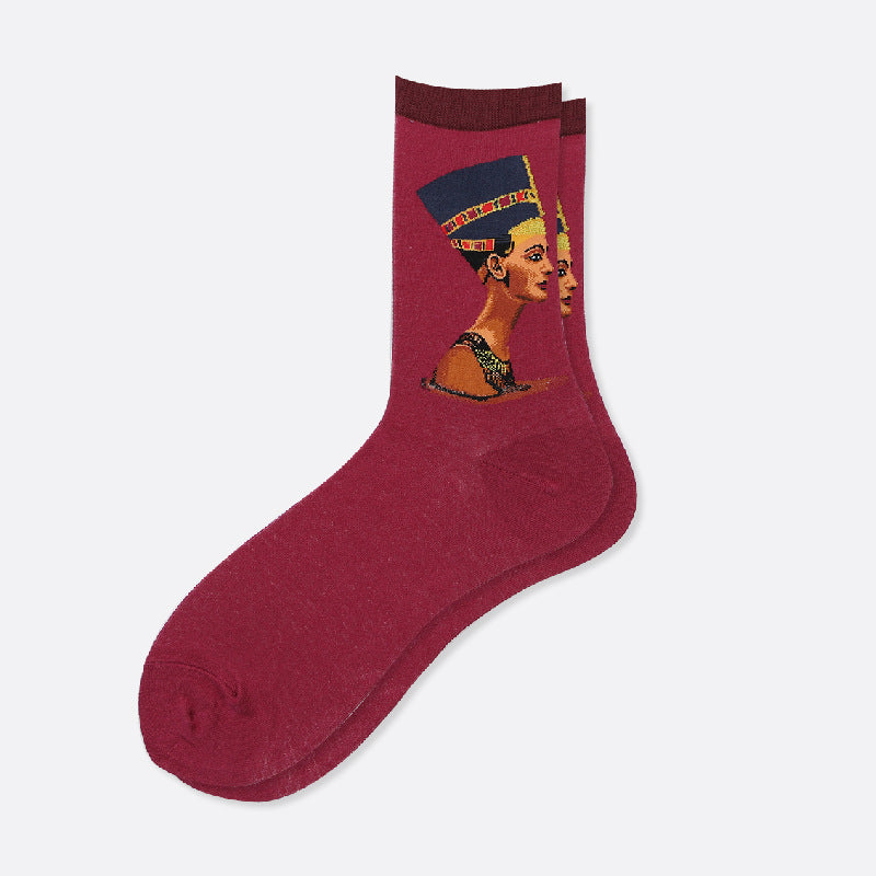 Starry Sky Cotton Sock Mid-calf