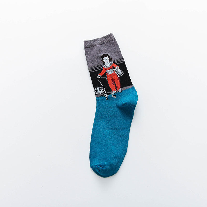 Starry Sky Cotton Sock Mid-calf