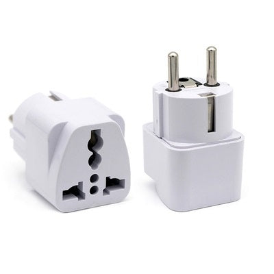 European Standard Adapter Socket Change Over Plug European Standard Round Flat Power Plug