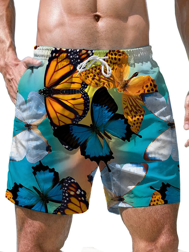 Shorts Casual Loose Men's 3D Digital Personalized Printed Beach Pants