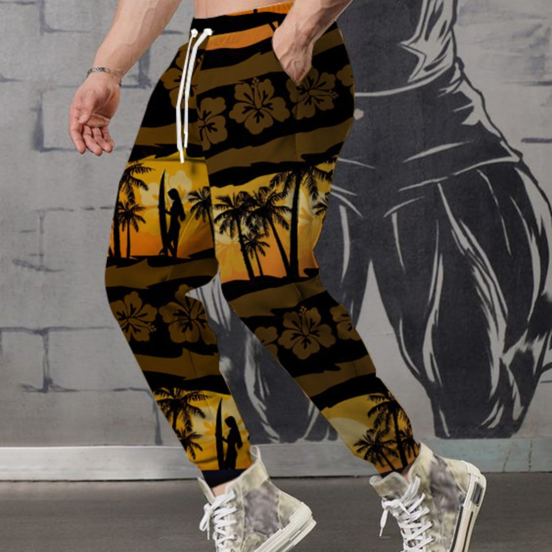 3D Digital Printing Men's Trousers Sports Pants