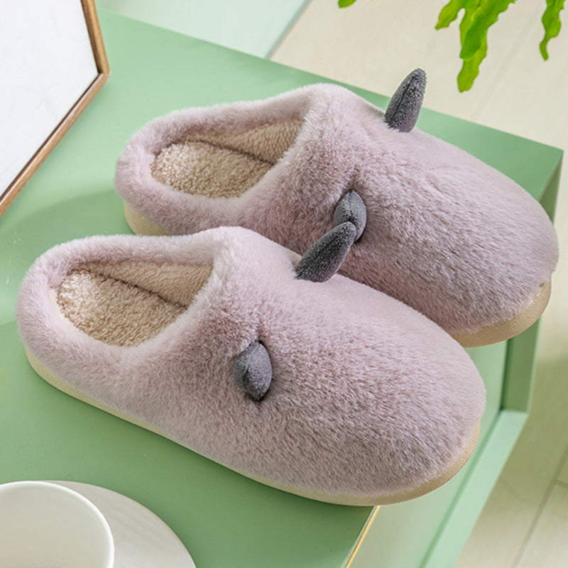 Home Warmth Confinement Cotton Slippers Bag Heel