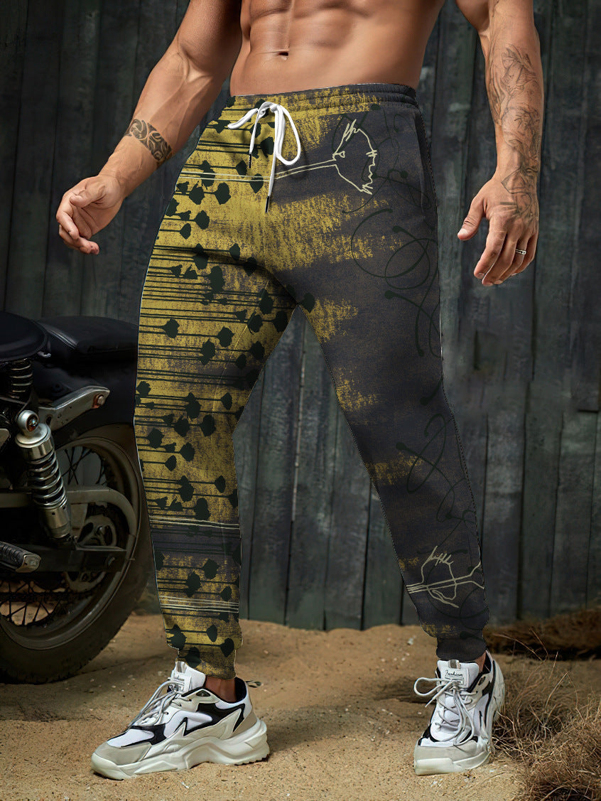 3D Digital Printing Men's Trousers Sports Pants