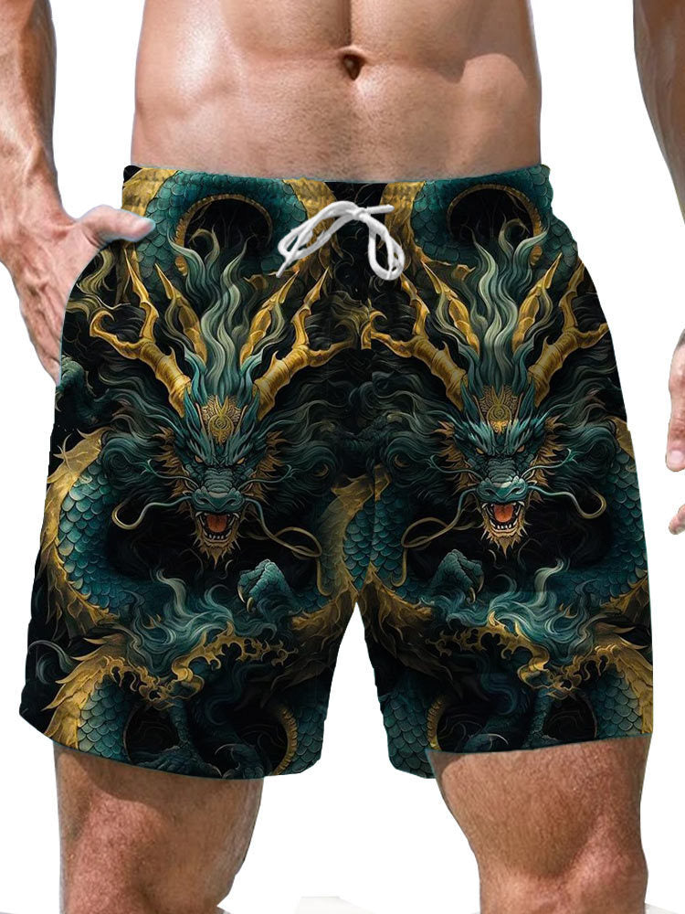 Shorts Casual Loose Men's 3D Digital Personalized Printed Beach Pants