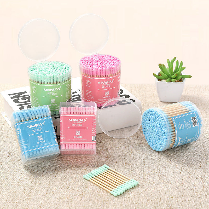 Colored cotton swab cotton stick box packing ear