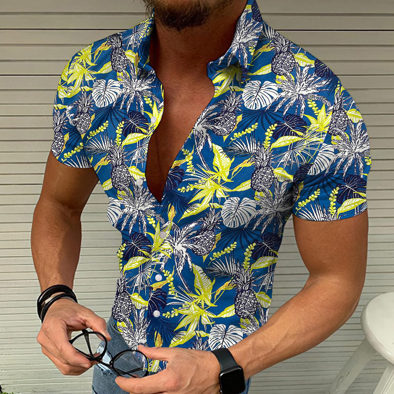 Casual Summer Beach 3D Printed Shirt Men's Cool Top