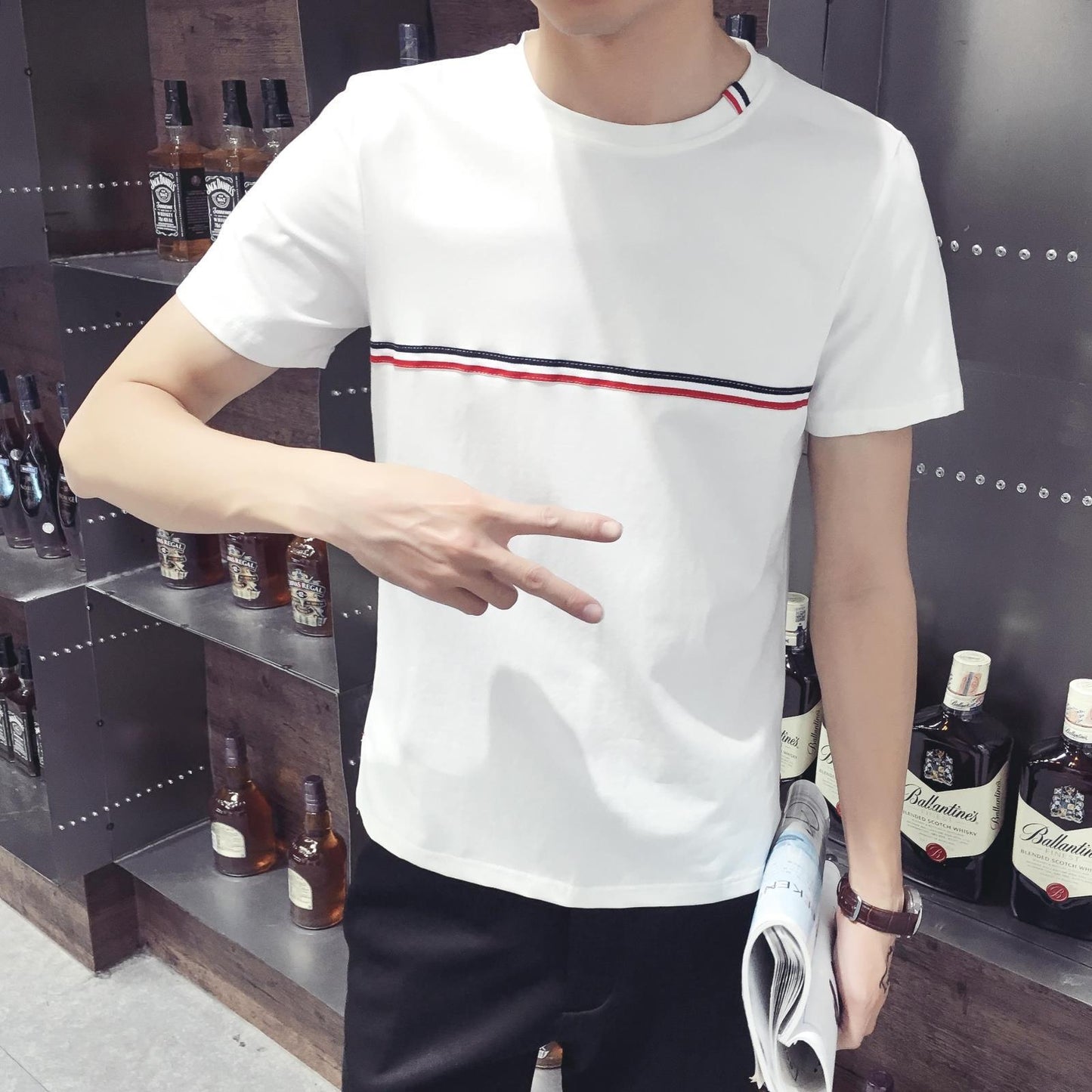 Men's T-shirt round neck T-shirt