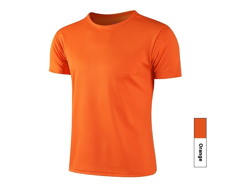 Quick-drying T-shirt Round Neck Short-sleeved Shirt Work Clothes Outside