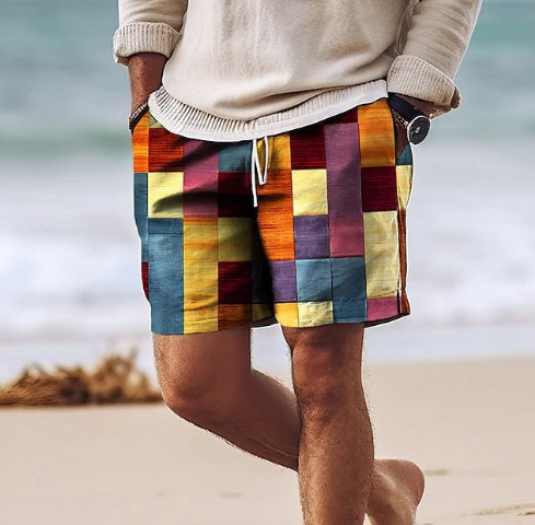 Summer Breathable Fashion Hawaiian Beach Pants Trade 3d Printed Casual Shorts