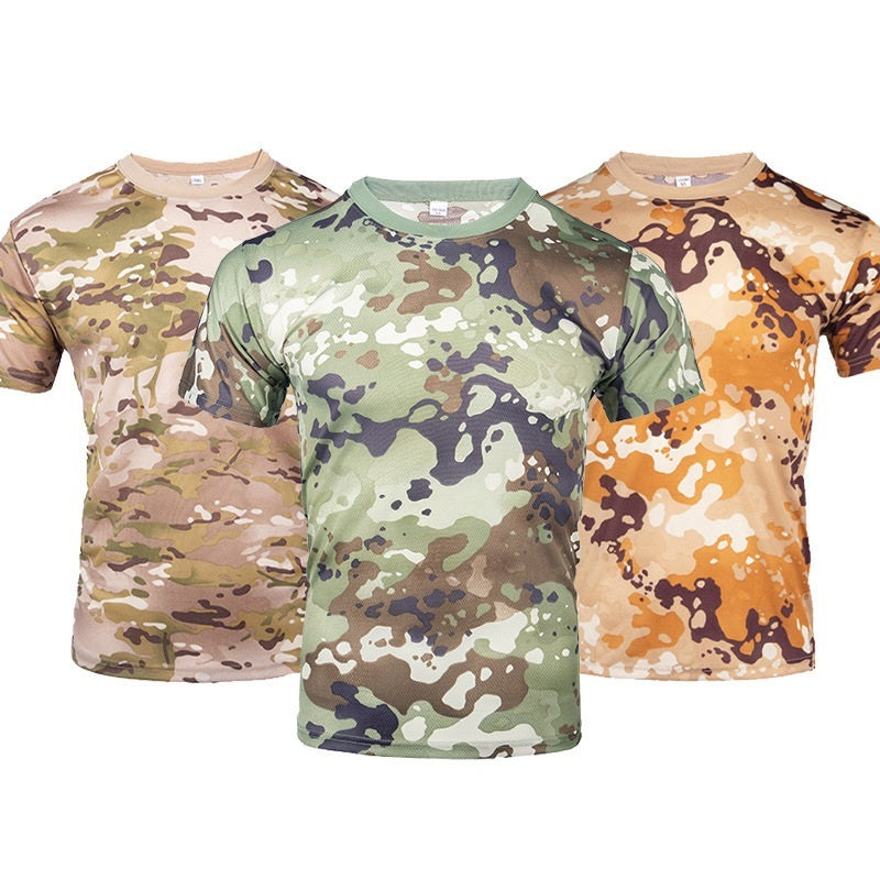 Men's Fashion Casual Outdoor Camouflage Clothing Short-sleeved