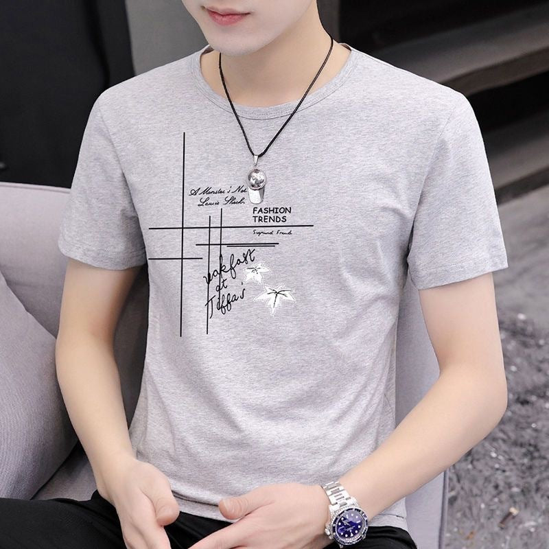 Summer Linen Men's Slim T-shirt