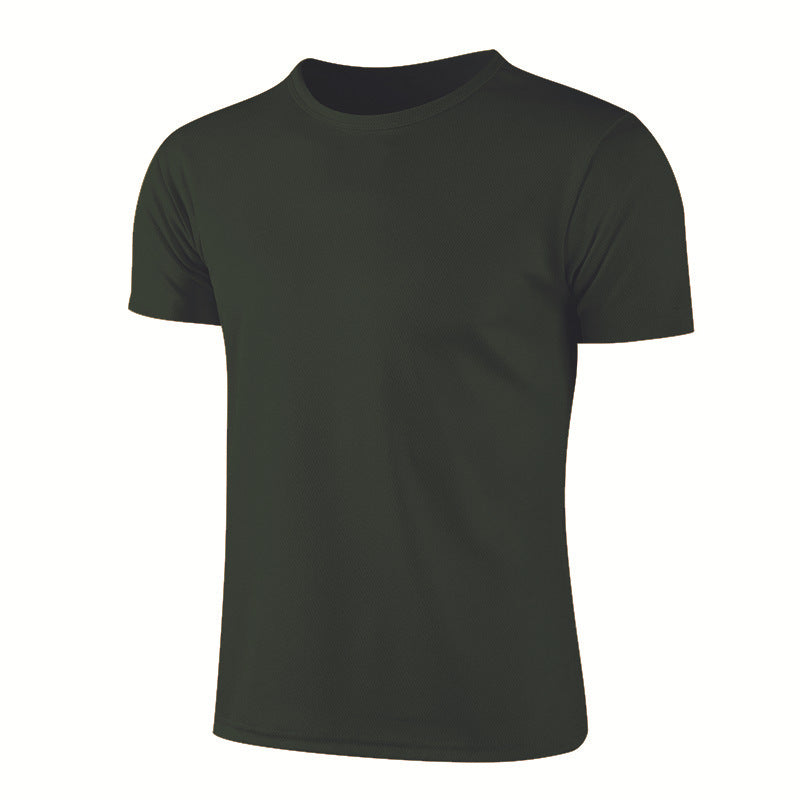 Quick-drying T-shirt Round Neck Short-sleeved Shirt Work Clothes Outside