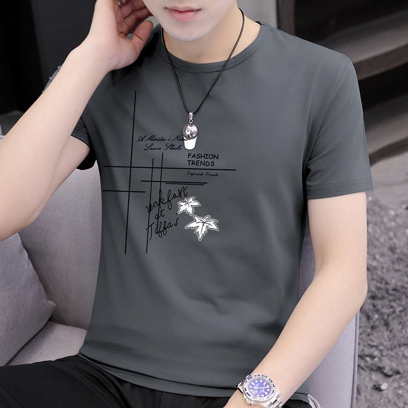 Summer Linen Men's Slim T-shirt