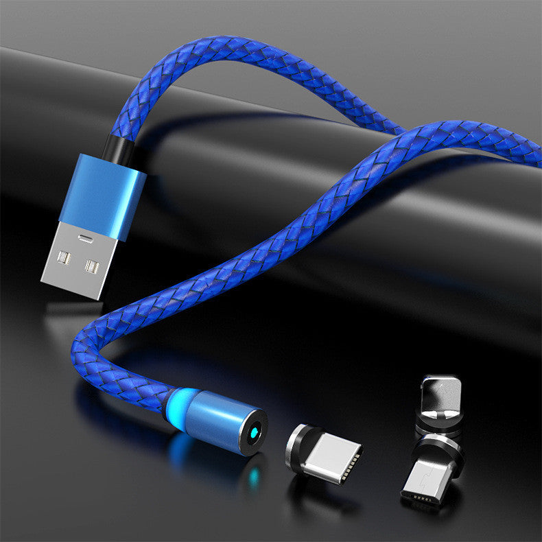 Compatible with Apple , Magnetic Data Cable Breathing Light Magnetic Mobile Phone Charging Cable