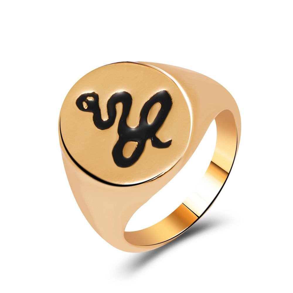 European And American Retro Creative Portrait Ring