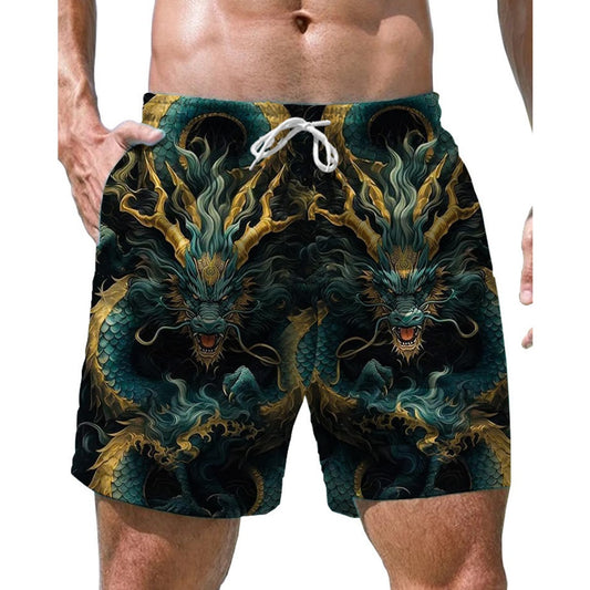 Shorts Casual Loose Men's 3D Digital Personalized Printed Beach Pants