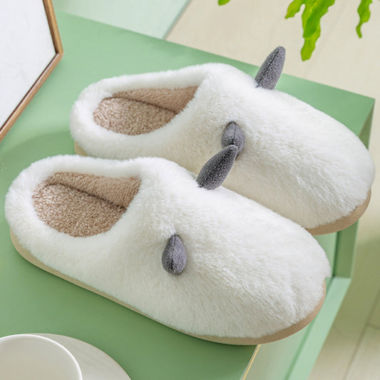 Home Warmth Confinement Cotton Slippers Bag Heel