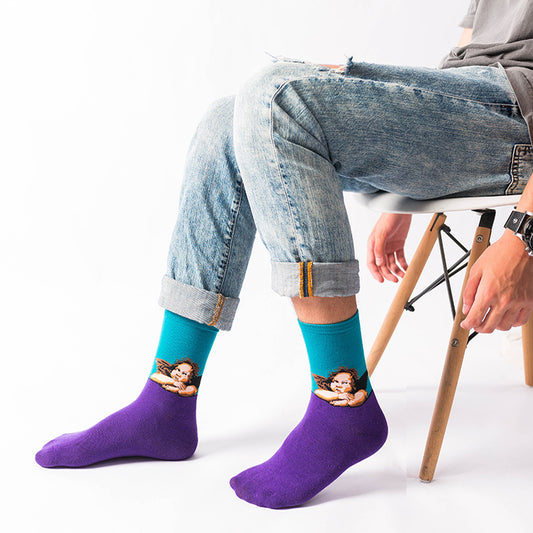 Starry Sky Cotton Sock Mid-calf