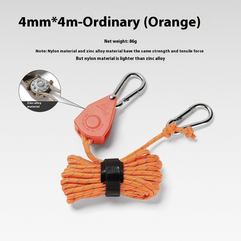 Outdoor Pulley Adjuster Tent Fixator