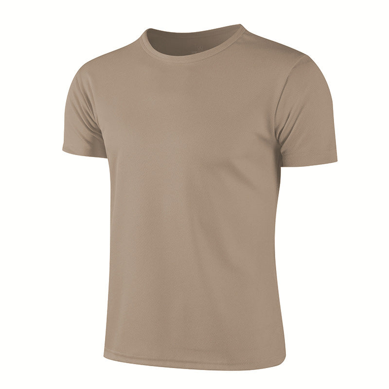 Quick-drying T-shirt Round Neck Short-sleeved Shirt Work Clothes Outside