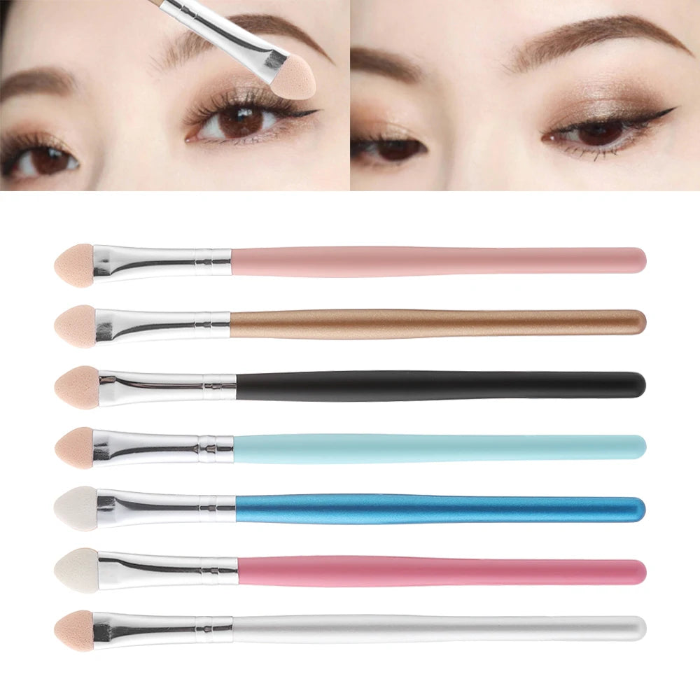 Hot 1pc Long handle Eyeshadow Brush Portable Eyebrow Sponge Stick Eyeshadow Applicator Concealer Lip Brush Cosmetics Tools