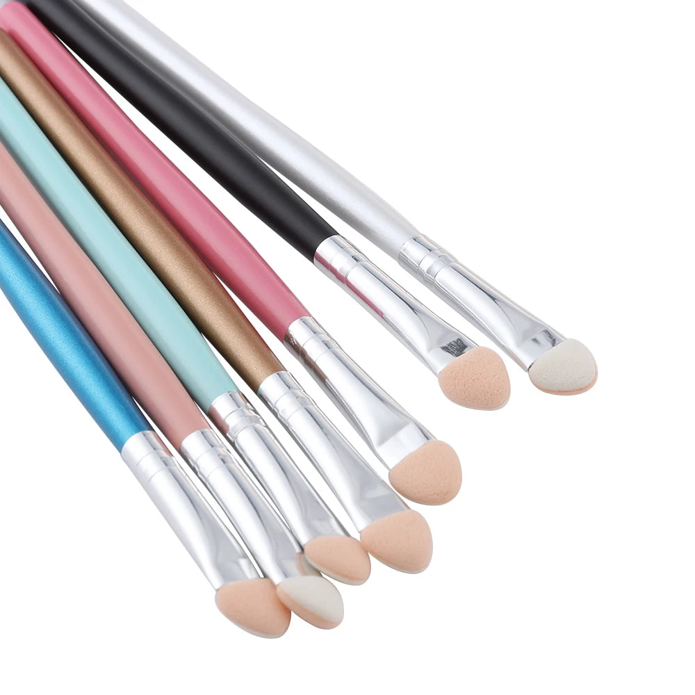 Hot 1pc Long handle Eyeshadow Brush Portable Eyebrow Sponge Stick Eyeshadow Applicator Concealer Lip Brush Cosmetics Tools