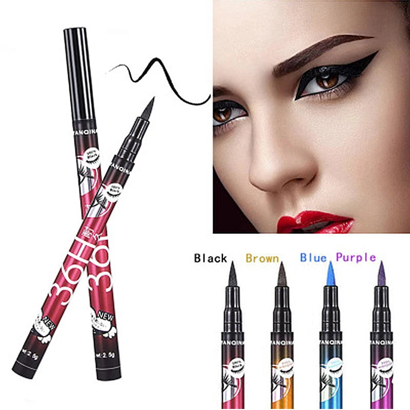 36H Long-lasting Waterproof Liquid Eyeliner Pencil Women Girls Black Make up Cosmetics Pen Eye Liner Pen Lady Beauty Tool