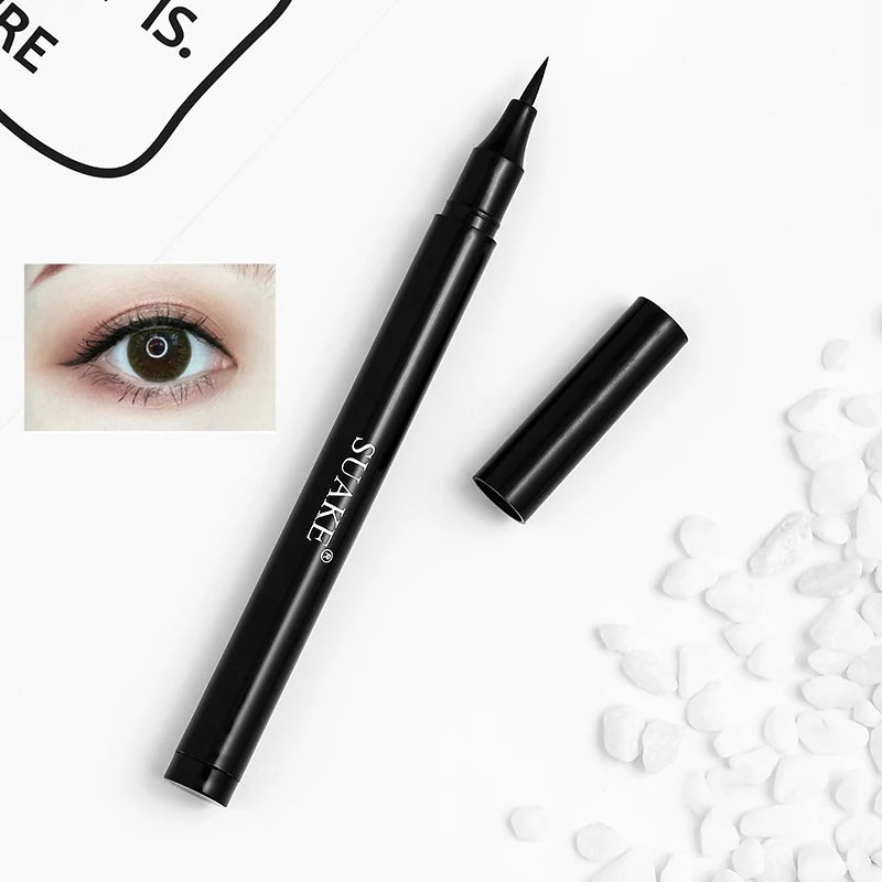 1Pcs Black Waterproof Quick Dry Eyeliner Liquid Long Lasting Anti-oil Eye Liner Pencil Natural Makeup Cosmetic Beauty Eyeliner