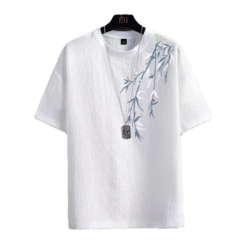 Ice Silk Short Sleeve T-shirt Men