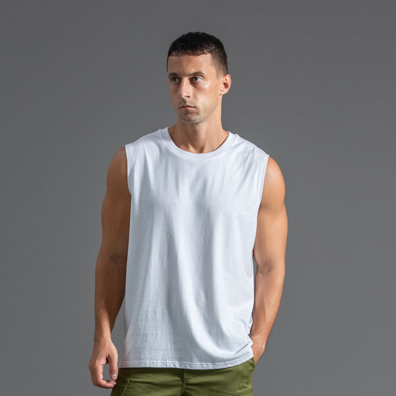 Cotton Sleeveless T-shirt Men's Plus Size Sports