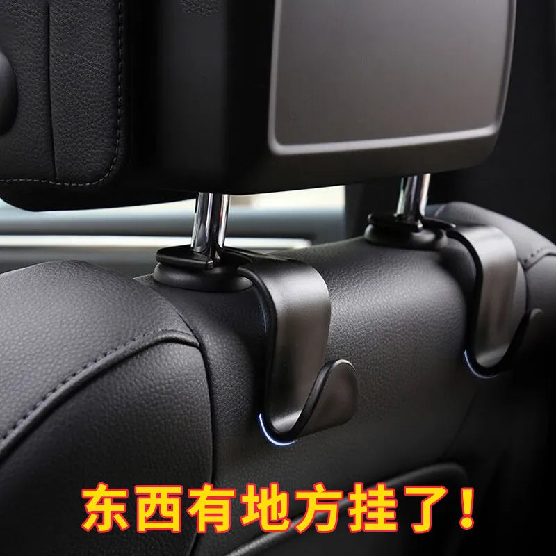 4Pcs Car Seat Back Hook Rear Interior Portable Hanging Bag Purse Holder Universal Storage Auto Fastener Clip for Car Accessories