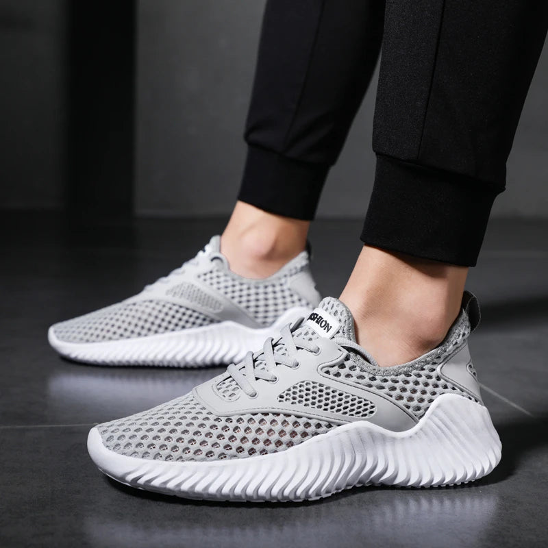 2023 New Fashion Summer New White Men Sneakers High Quality Shoes For Men Mesh Breathable Tenis Masculino Zapatillas Hombre