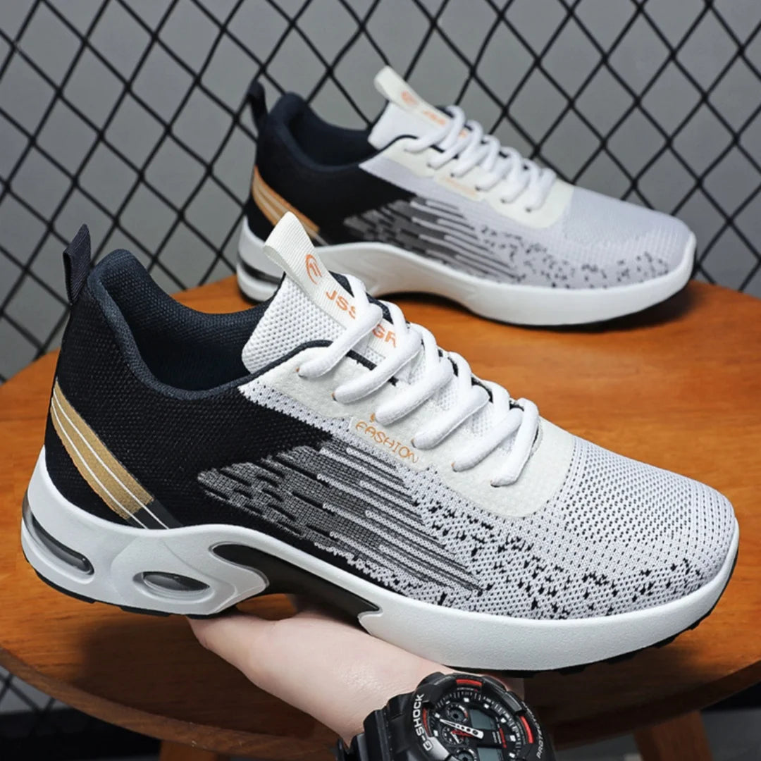 2024 Men's Shoes Spring fashion Soft sole sports single shoes flying woven Casual style men's Running shoes sneakers