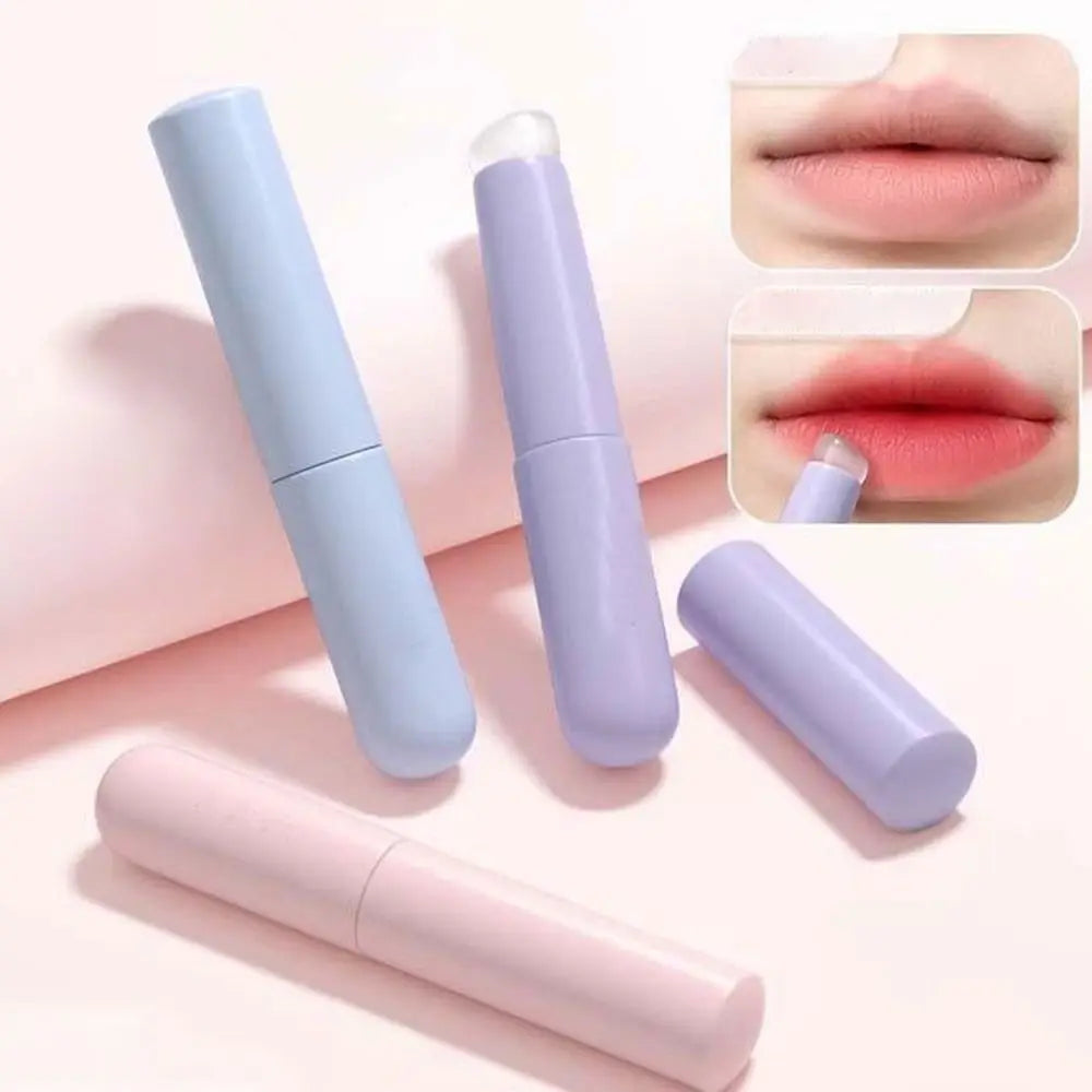 Silicone Lip Brushes Elastic Angled Round Head Lipstick Applicator Reusable And Multi Functional Lip Lip Gloss Makeup Brushes