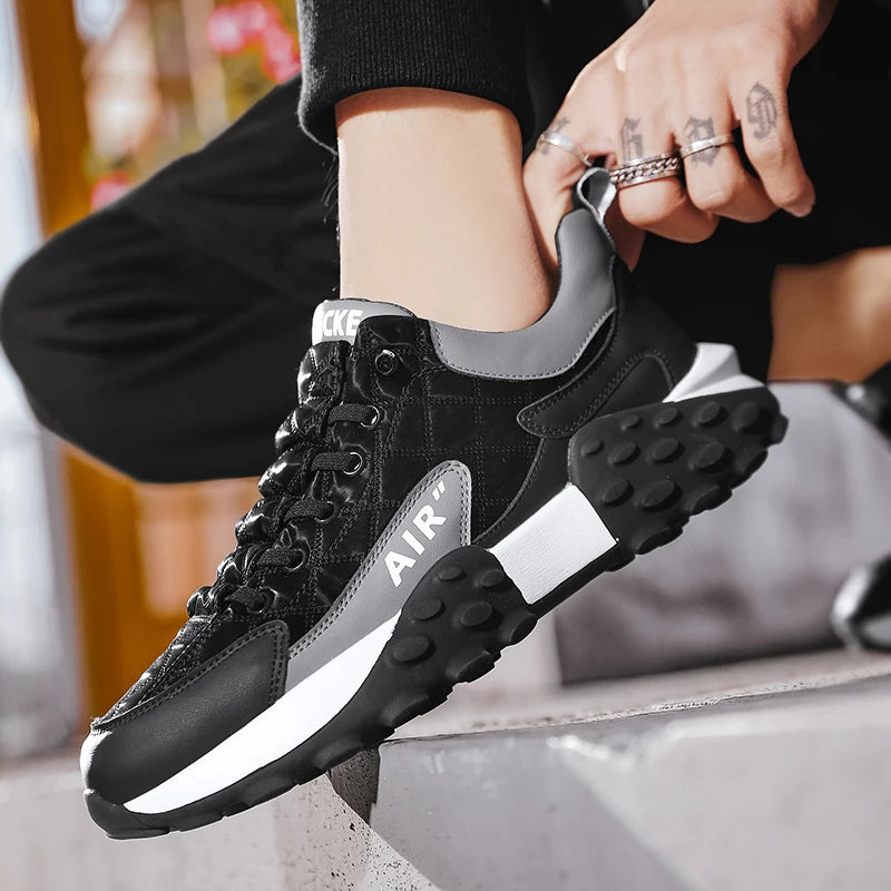 White Casual Sport Fashion Shoes Men Running Shoes Breathable Sneakers Wearable Rubber Sneakers Male Jogging Athletic Shoe Hombr