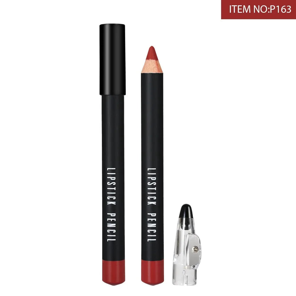 Black Eyeliner Smooth Easy to Wear Eyes Brightener Waterproof Long-lasting Eyeliner Pencils with Pencil Sharpener Makeup Tool