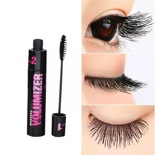 Double Purpose Mascara Waterproof and Sweatproof Curling Brushes Makeup Eye Fiber Makeups Mascara Eyelash Eyelashes Black M L9N1