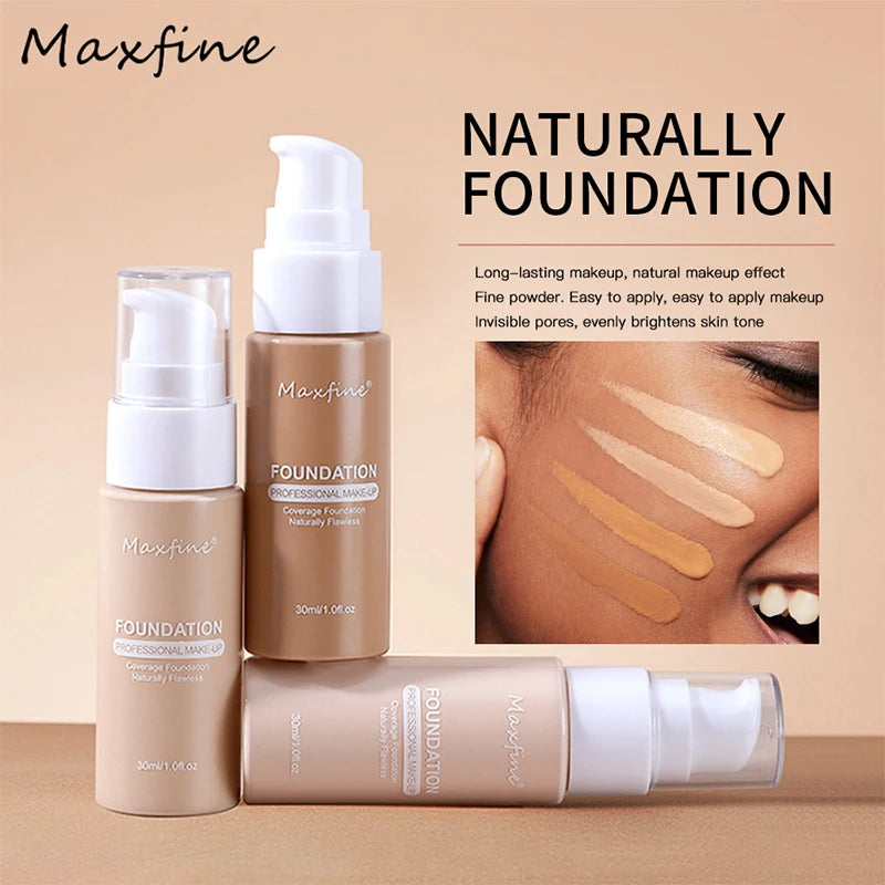 12 Color Matte Liquid Foundation Efficient Waterproof Sweat Proof Concealer Cream Light Thin Delicate Liquid Foundation Makeup