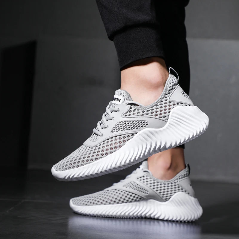 2023 New Fashion Summer New White Men Sneakers High Quality Shoes For Men Mesh Breathable Tenis Masculino Zapatillas Hombre