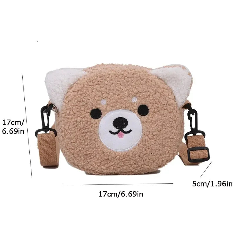 Japanese Kawaii Bag Women Cartoon Plush Shoulder Bag for Women 2023 New Crossbody Bags Small Phone&Purse Bags Bolsa Feminina