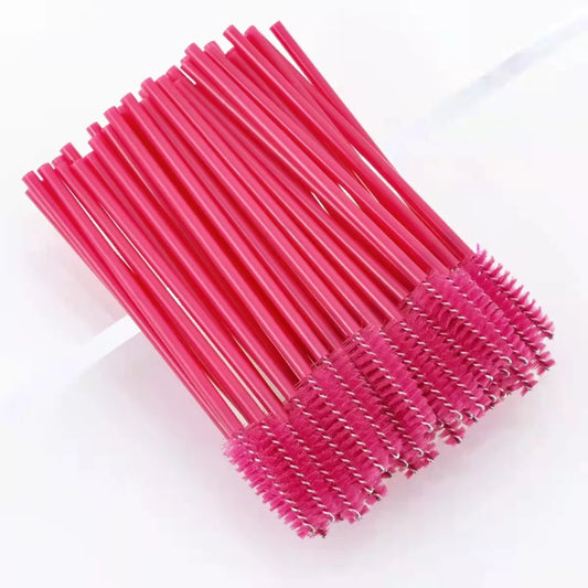 Hot Sale Disposable 5/50 PCS Crystal Eyelash Makeup Brush Diamond Handle Mascara Stick Eyelash Extension Makeup Tool New