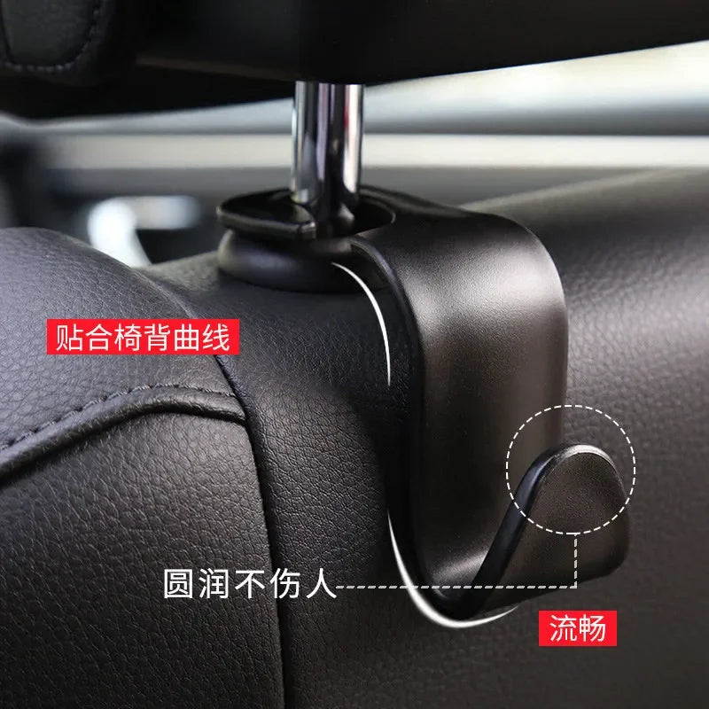 1 Pc Universial Car Storage Hooks Headrest Hooks Car Seat Hanger Hook Organizer Plastic Storage Holder For Handbag Purse