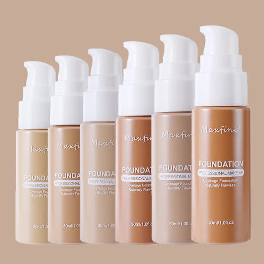 12 Color Matte Liquid Foundation Efficient Waterproof Sweat Proof Concealer Cream Light Thin Delicate Liquid Foundation Makeup