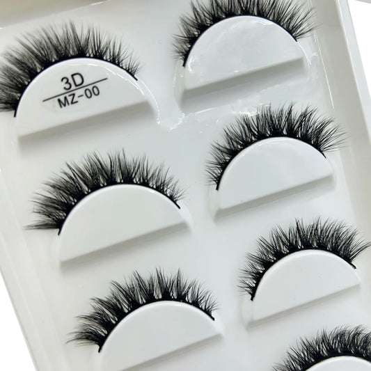 28 Style 5 Pairs 3D Natural Eyelash Mink False Eyelashes Makeup Fake Eye Lashes Faux Cilios Make Up Beauty Tools