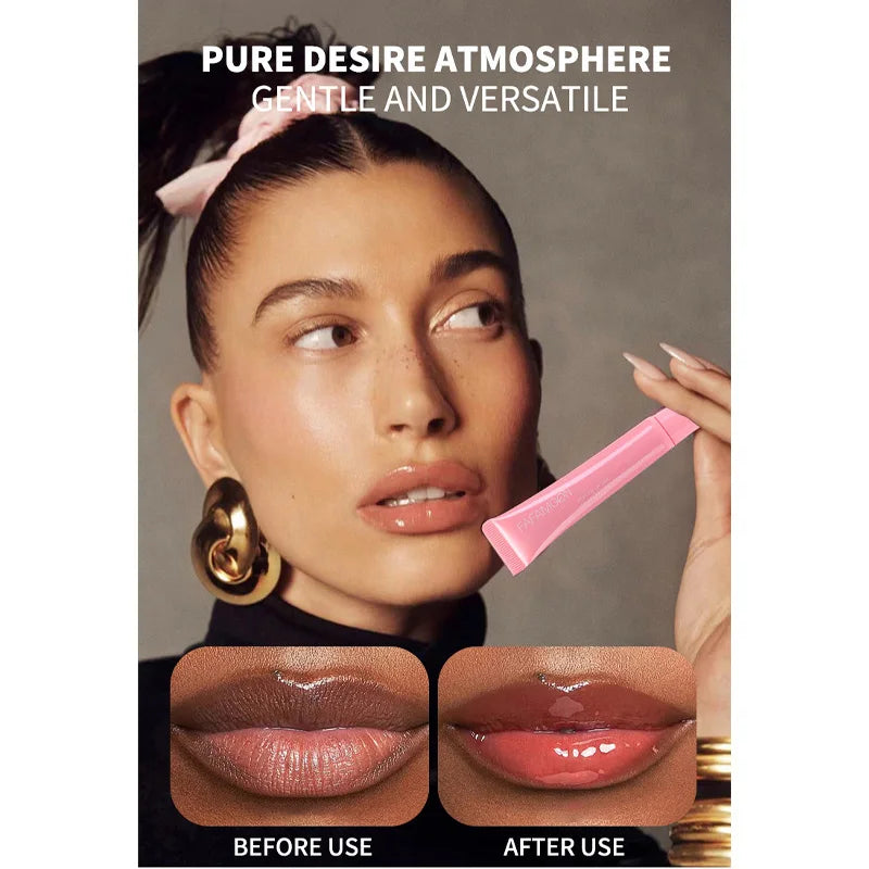 Moisturizing Mirror Lipgloss Lip Plumper Makeup Nutritious Liquid Lipstick Transparent Mineral Lip-oil Korean Cosmetic New