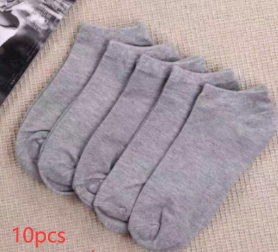 Black And White Gray Boat Socks Tube Socks Men And Women Thick Socks