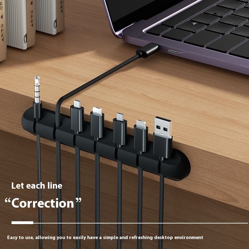 Desktop Fixed Charging Cable Storage Protector